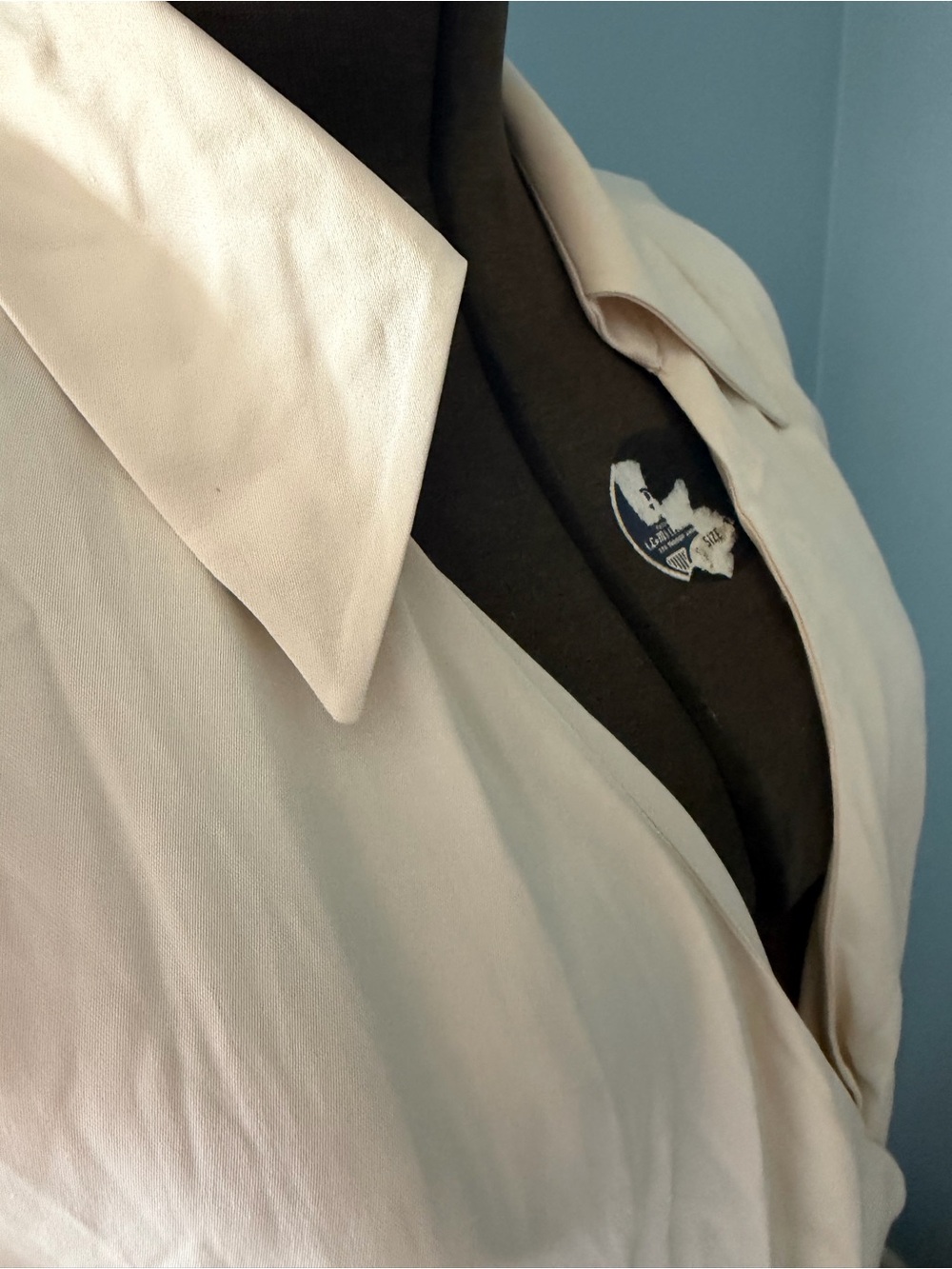 Topshop Cream Collared Maxi Shirt Dress - Picture 2 of 4